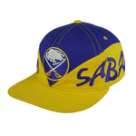 NHL - Buffalo Sabres Big Logo Snapback Hat 1990s OSFA Vintage Retro Hockey 