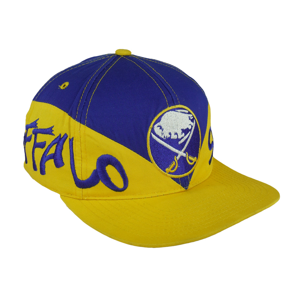 NHL - Buffalo Sabres Big Logo Snapback Hat 1990s OSFA Vintage Retro Hockey