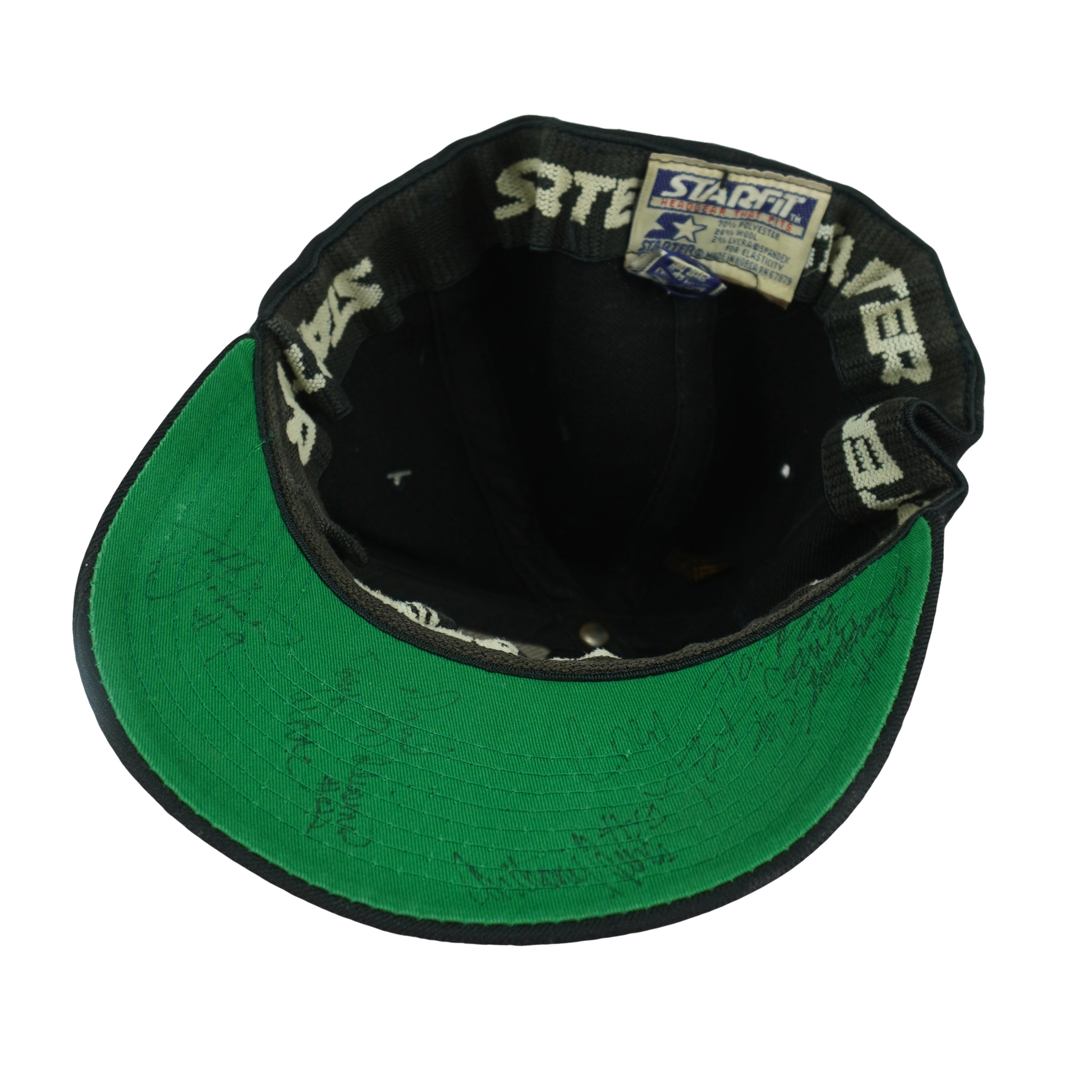 Starter (NHL) - Dallas Stars Spell-Out Deadstock Fitted Hat 1990s OSFA Vintage Retro Hockey