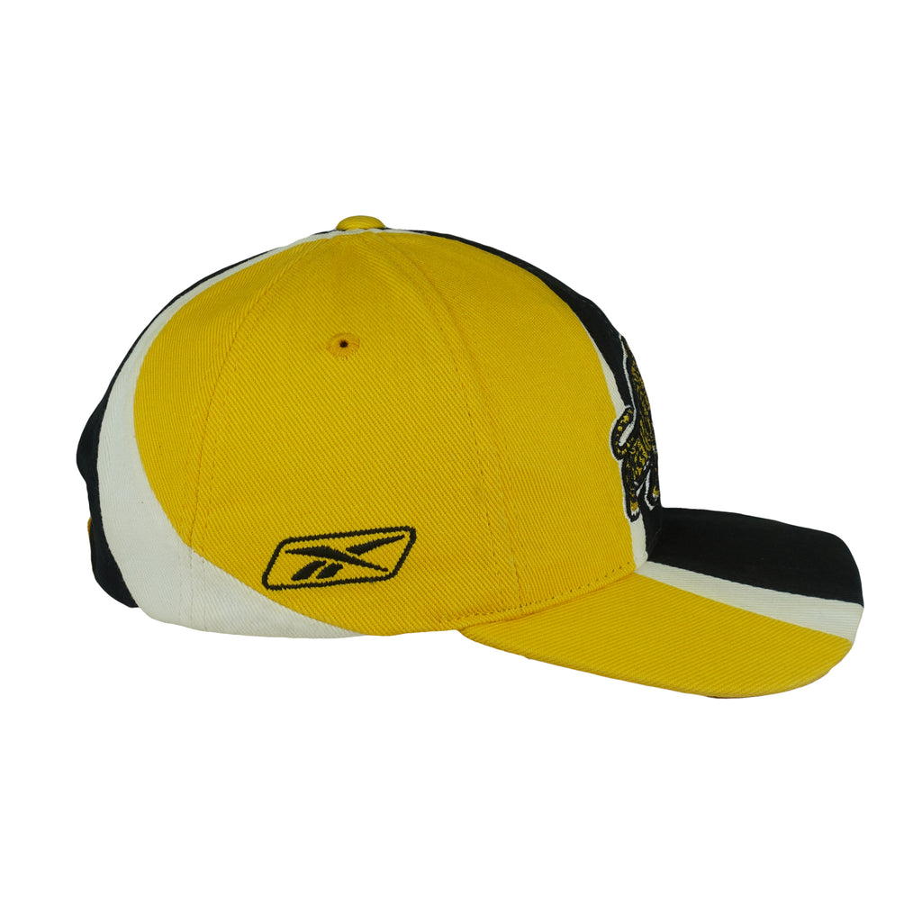 Reebok (CFL) - Hamilton Tiger-Cats Big Logo Strapback Hat 1990s OSFA Vintage Retro Football