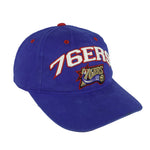 NBA (Annco) - Philadelphia 76ers Embroidered Strapback Hat 1990s OSFA Vintage Retro Basketball