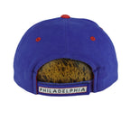 NBA (Annco) - Philadelphia 76ers Embroidered Strapback Hat 1990s OSFA Vintage Retro Basketball