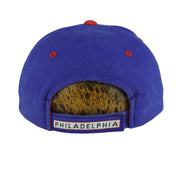 NBA (Annco) - Philadelphia 76ers Embroidered Strapback Hat 1990s OSFA Vintage Retro Basketball