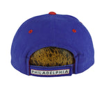 NBA (Annco) - Philadelphia 76ers Embroidered Strapback Hat 1990s OSFA Vintage Retro Basketball