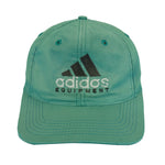 Adidas - Green Big spell-Out Snapback Hat 1990s OSFA