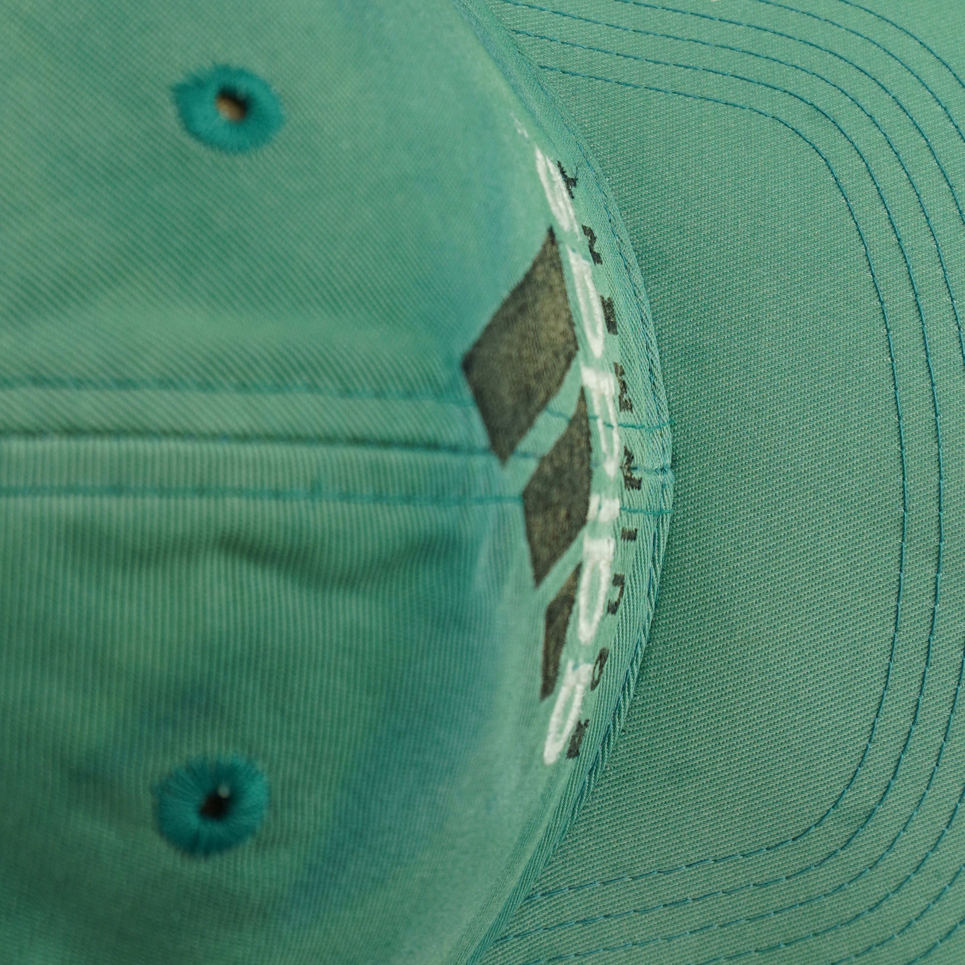 Adidas - Green Big spell-Out Snapback Hat 1990s OSFA Vintage Retro