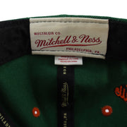 Vintage NCAA (Mitchell & Ness) - Miami Hurricanes Snapback Hat 2000s OSFA in green and orange