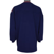 MLB (Lee) - Cleveland Indians V-Neck Sweatshirt 1990s Large Vintage Retro Baseball