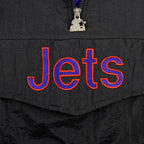 Starter (NHL) - New York Jets Hooded Puffer Jacket 1990s Large Vintage Retro Hockey