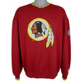 Starter (NFL) - Washington Redskins Embroidered Crew Neck Sweatshirt 1990s Large Vintage Retro Football
