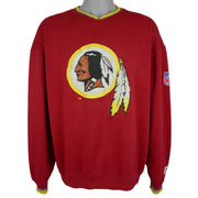 Starter (NFL) - Washington Redskins Embroidered Crew Neck Sweatshirt 1990s Large Vintage Retro Football