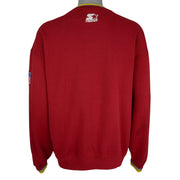 Starter (NFL) - Washington Redskins Embroidered Crew Neck Sweatshirt 1990s Large Vintage Retro Football