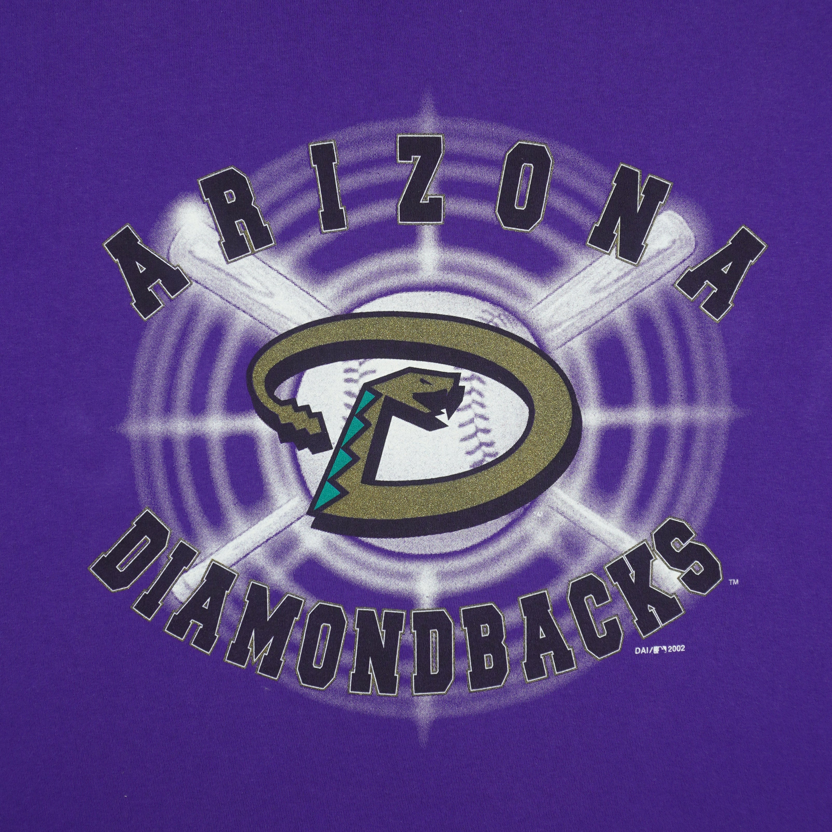 MLB (Dynasty) - Arizona Diamondbacks Baseball T-Shirt 2002 Large Vintage Retro Baseball