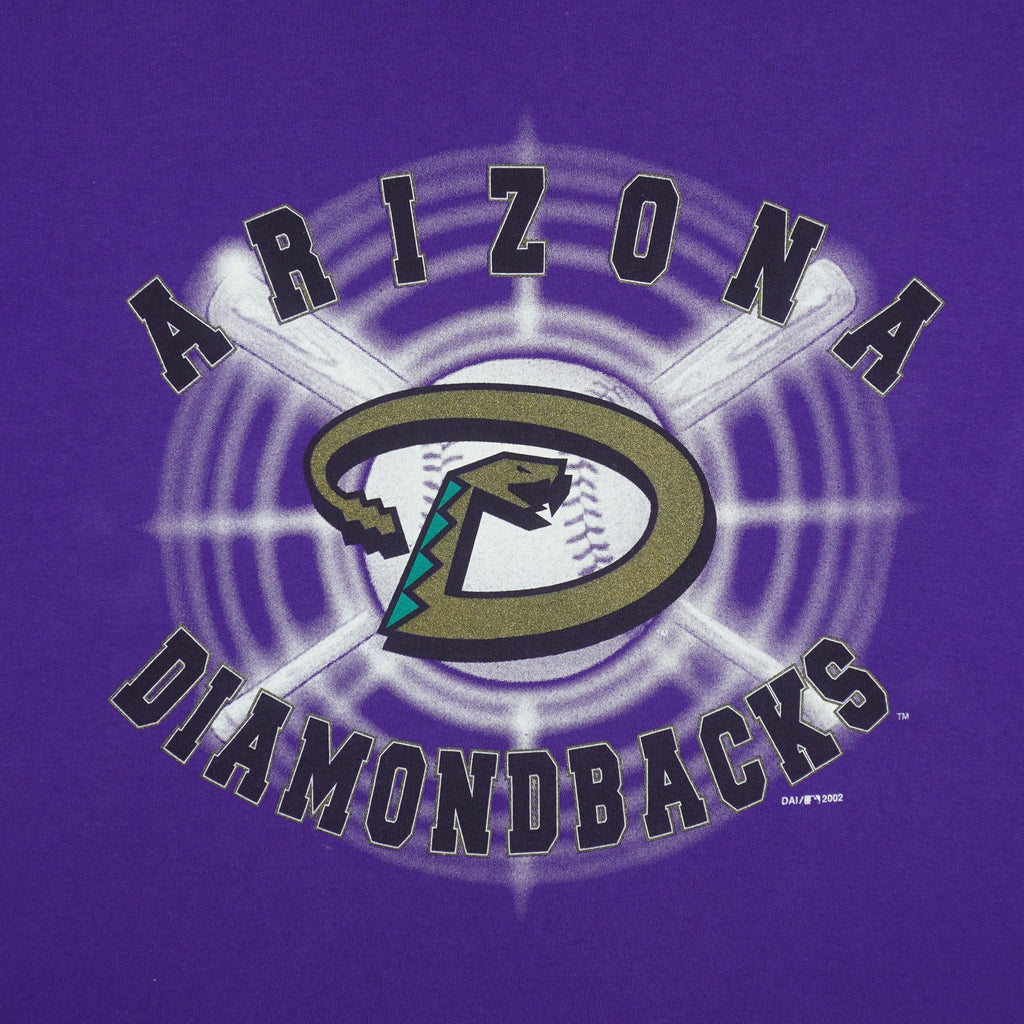 MLB (Dynasty) - Arizona Diamondbacks Baseball T-Shirt 2002 Large Vintage Retro Baseball