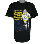 NHL (Nutmeg) - Pittsburgh Penguins Players T-Shirt 1990s Large Vintage Retro Hockey