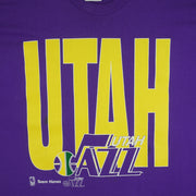 NBA (Hanes) - Utah Jazz Big Spell-Out T-Shirt 1990s XX-Large Vintage Retro Basketball