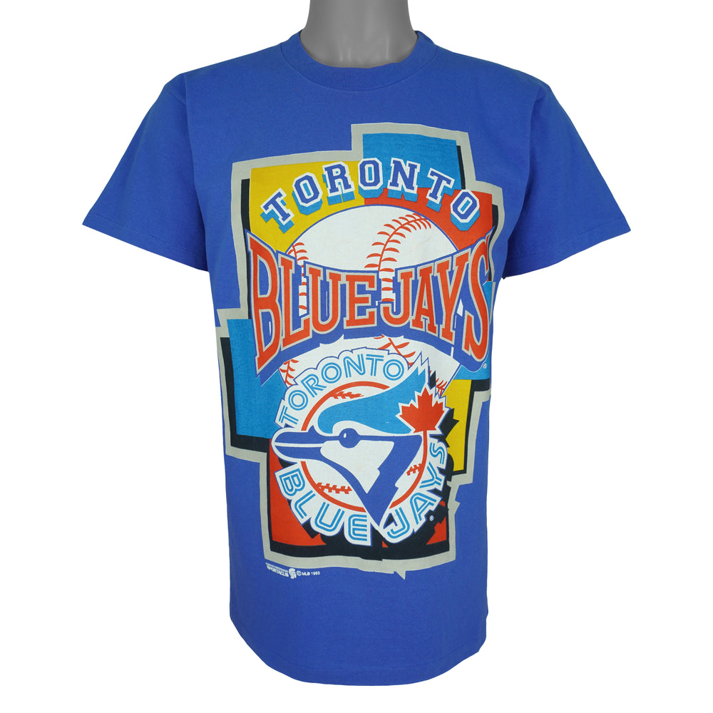 MLB (Sportacus) - Toronto Blue Jays Single Stitch T-Shirt 1993 Medium Vintage Retro Baseball