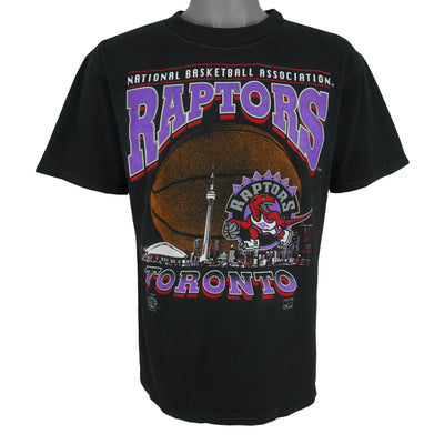 NBA (Waves) - Toronto Raptors Basketball T-Shirt 1995 Medium