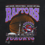 NBA (Waves)- Toronto Raptors Basketball T-Shirt 1995 Medium Vintage Retro Basketball