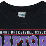 NBA (Waves)- Toronto Raptors Basketball T-Shirt 1995 Medium Vintage Retro Basketball