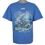 NFL - Detroit Lions Helmet T-Shirt 1990s X-Large Vintage Retro Football