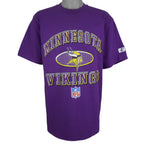 NFL (Logo Athletic) - Minnesota Vikings T-Shirt 1990s Large Vintage Retro Football