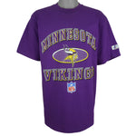 NFL (Logo Athletic) - Minnesota Vikings T-Shirt 1990s Large Vintage Retro Football