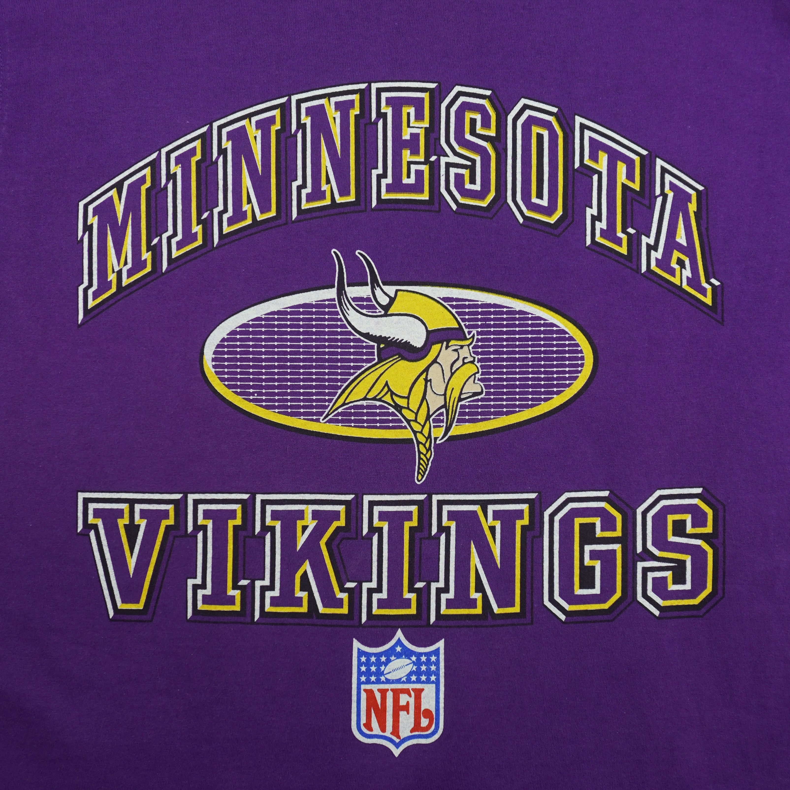 NFL (Logo Athletic) - Minnesota Vikings T-Shirt 1990s Large Vintage Retro Football