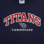 NFL (CSA) - Blue Tennessee Titans Football T-Shirt 2000 Large Vintage Retro Football