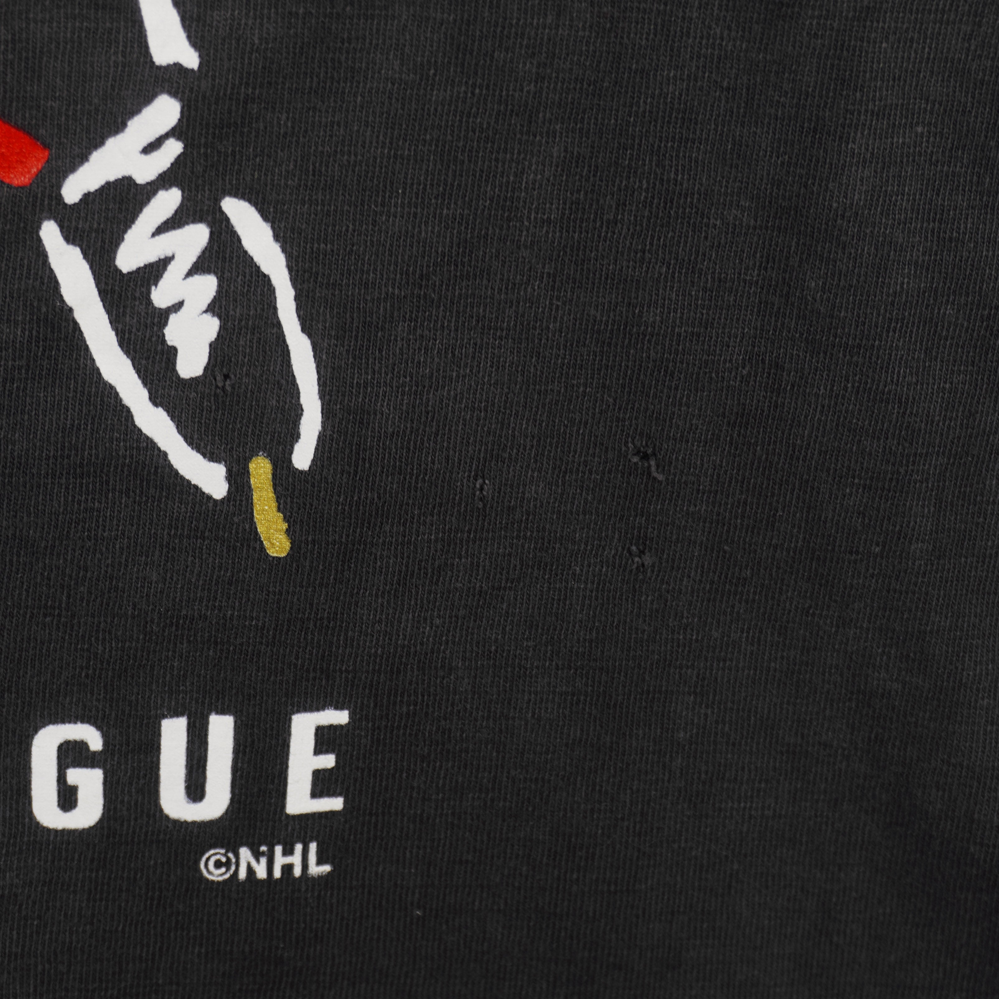 NHL (My Favourite Team) - Ottawa Senators Single Stitch T-Shirt 1990s Large Vintage Retro Hockey