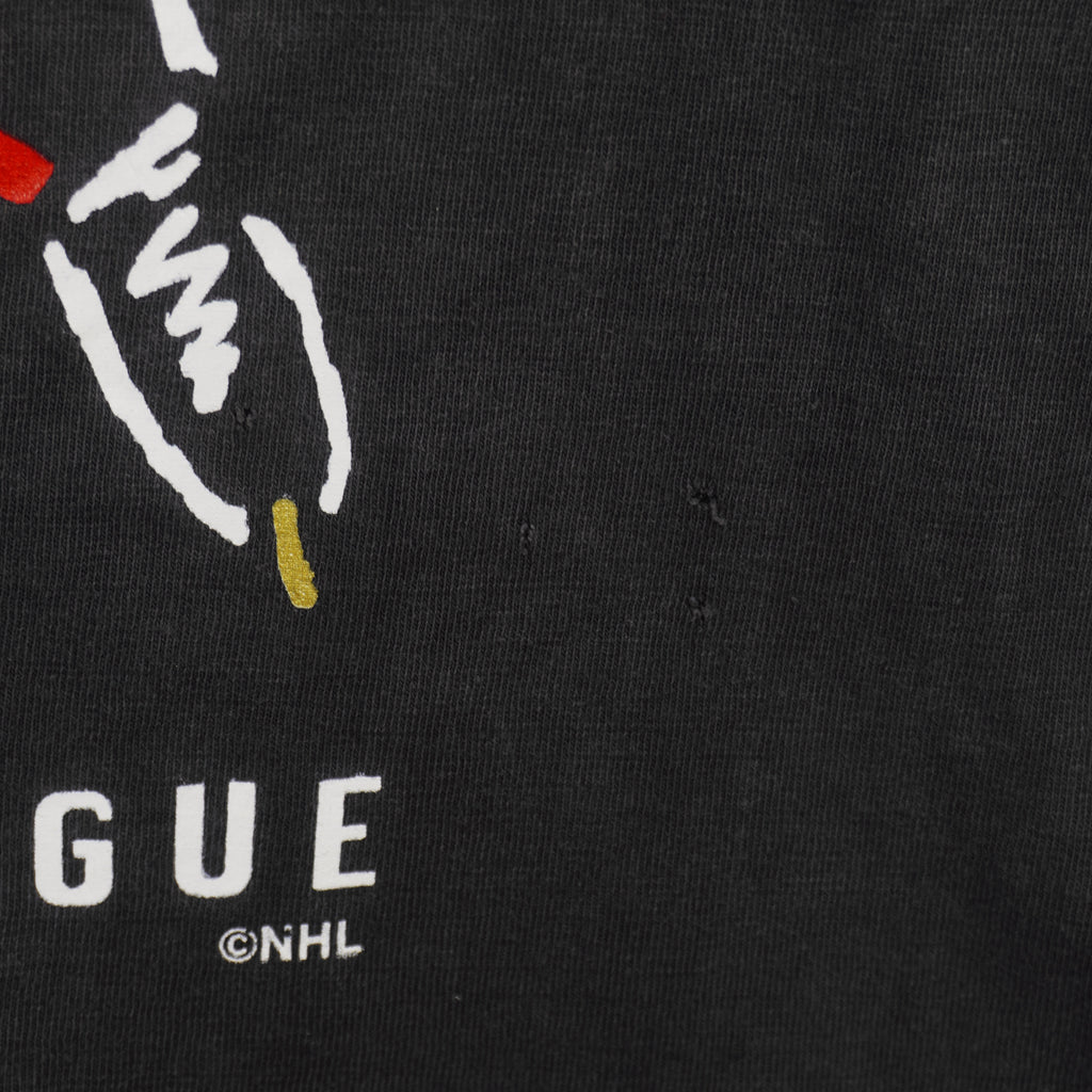 NHL (My Favourite Team) - Ottawa Senators Single Stitch T-Shirt 1990s Large Vintage Retro Hockey