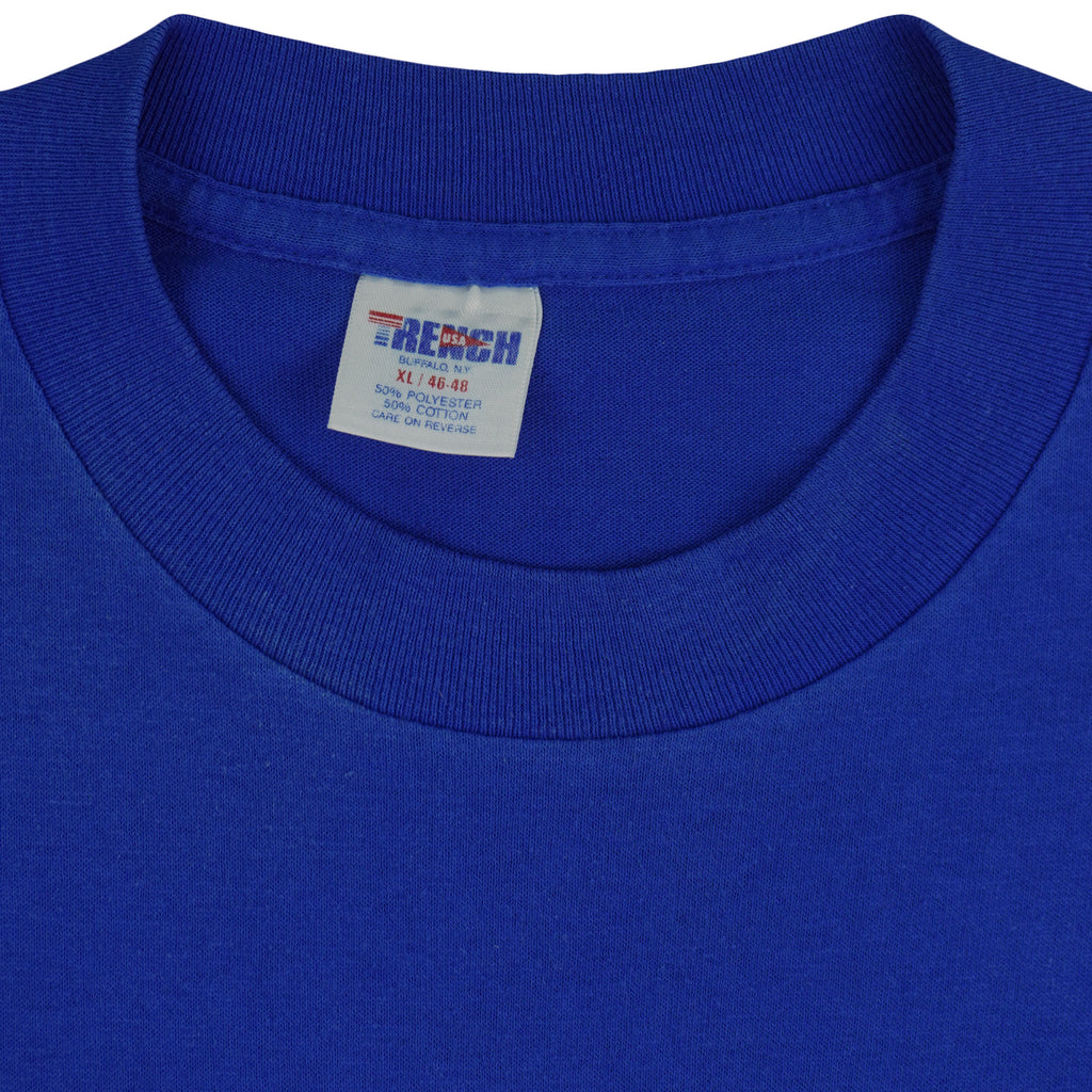 NFL (Trench) - Buffalo Bills Helmet Single Stitch T-Shirt 1990s X-Large Vintage Retro Football