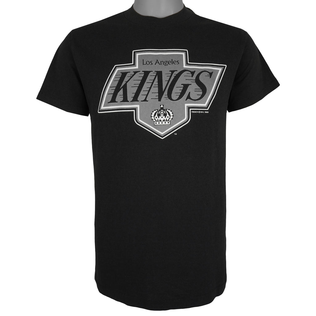 NHL (Trench) - Los Angeles Kings Wayne Gretzky #99 T-Shirt 1988 Large Vintage Retro Hockey