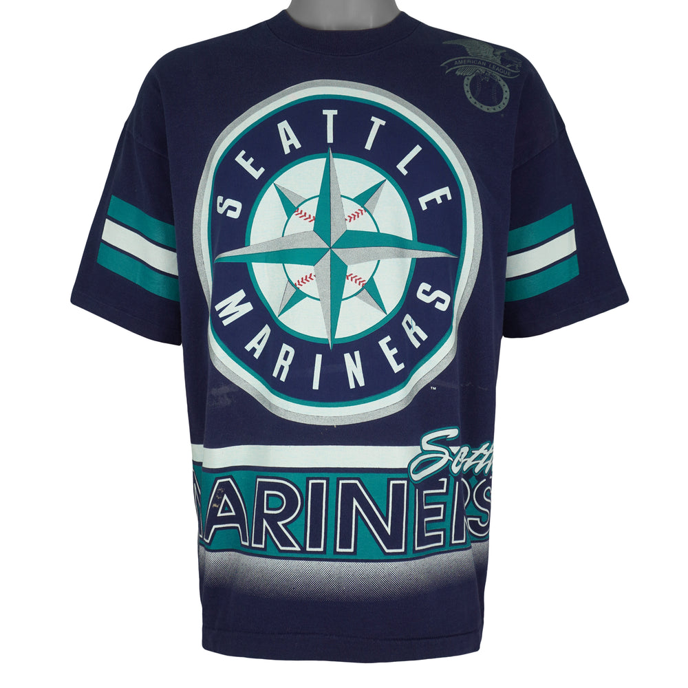 MLB (Salem) - Seattle Mariners Single Stitch T-Shirt 1994 X-Large Vintage Retro Baseball