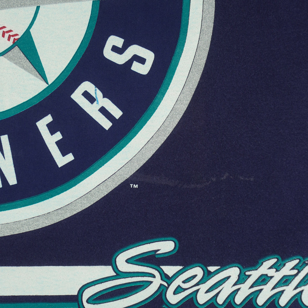 MLB (Salem) - Seattle Mariners Single Stitch T-Shirt 1994 X-Large Vintage Retro Baseball