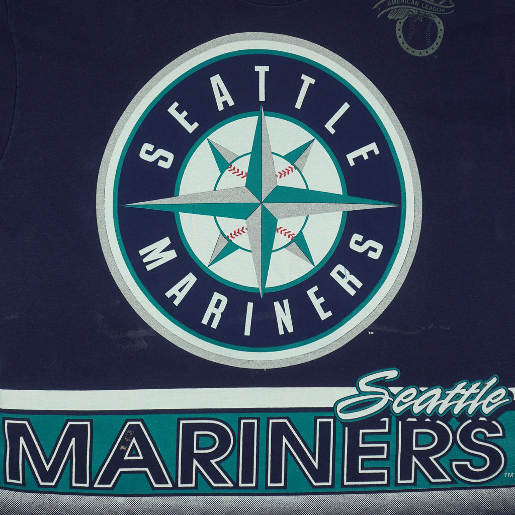 MLB (Salem) - Seattle Mariners Single Stitch T-Shirt 1994 X-Large Vintage Retro Baseball