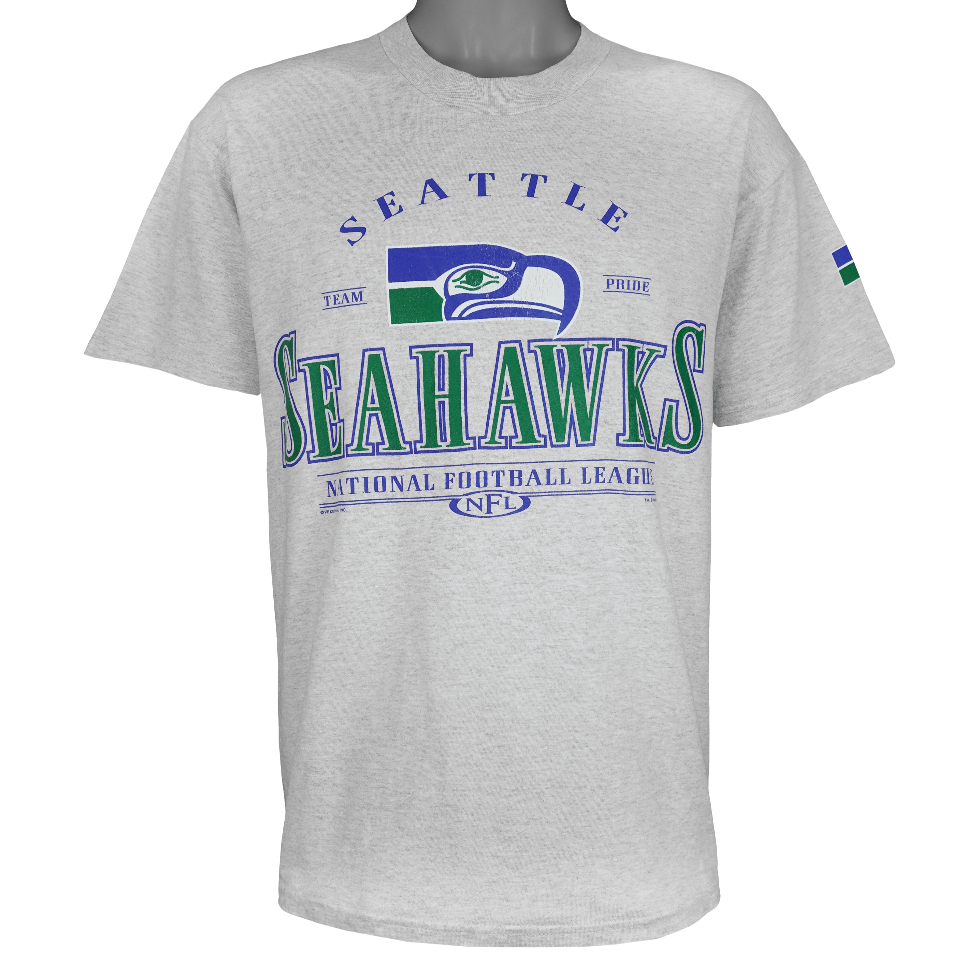 NFL (Lee) - Seattle Seahawks Team Pride T-Shirt 1999 Large Vintage Retro Football
