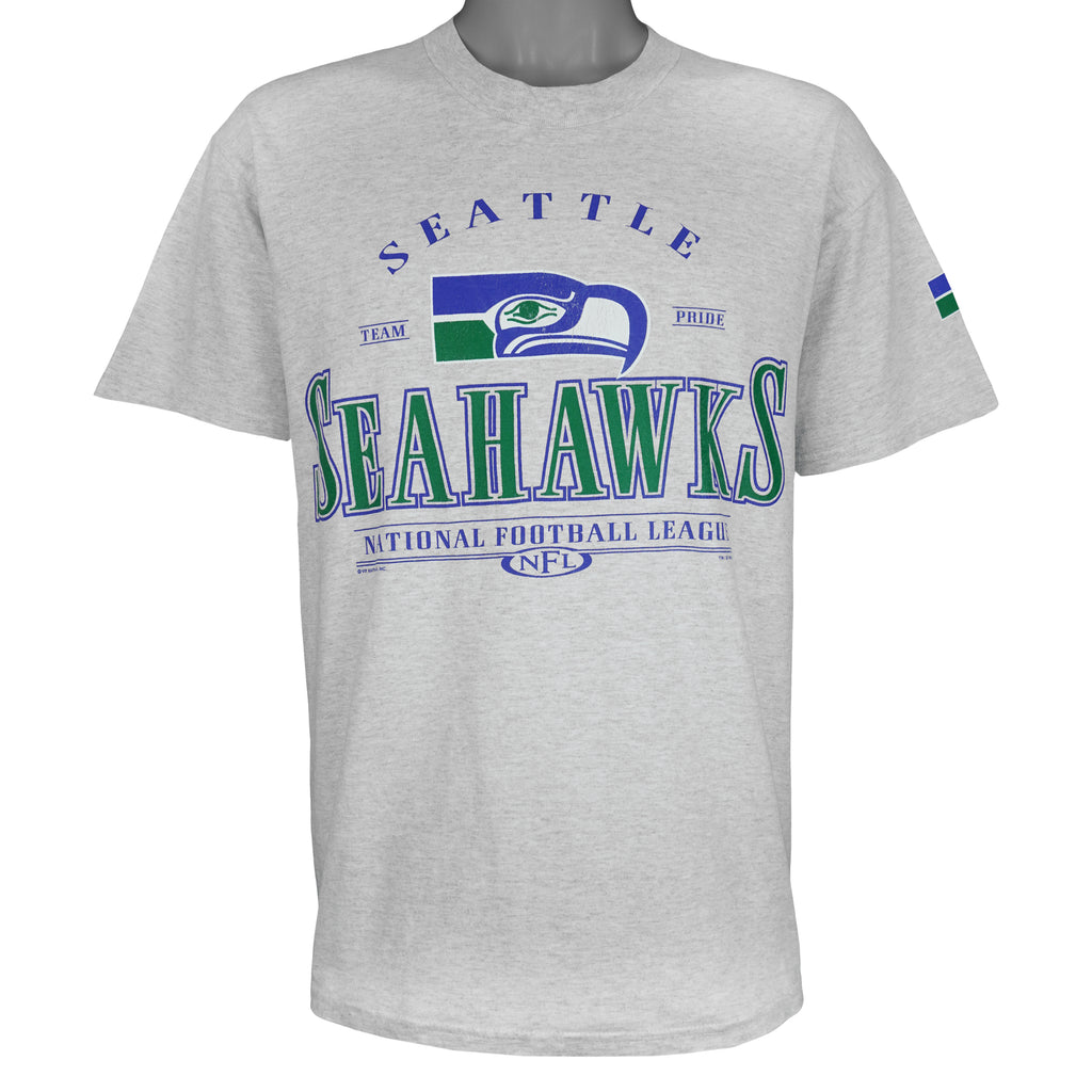 NFL (Lee) - Seattle Seahawks Team Pride T-Shirt 1999 Large Vintage Retro Football