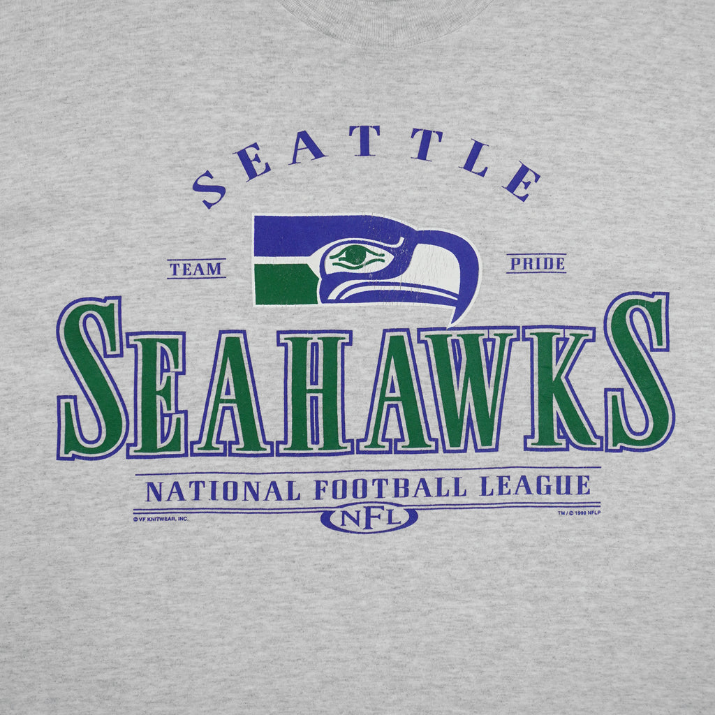 NFL (Lee) - Seattle Seahawks Team Pride T-Shirt 1999 Large Vintage Retro Football