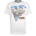 MLB (Badger) - Giants VS Oakland Athletics Seismic Series Matchups T-Shirt 1989 Large Vintage Retro Baseball