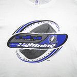 NHL (Logo 7) - Tampa Bay Lightning Hockey T-Shirt 1990s Medium Vintage Retro Hockey