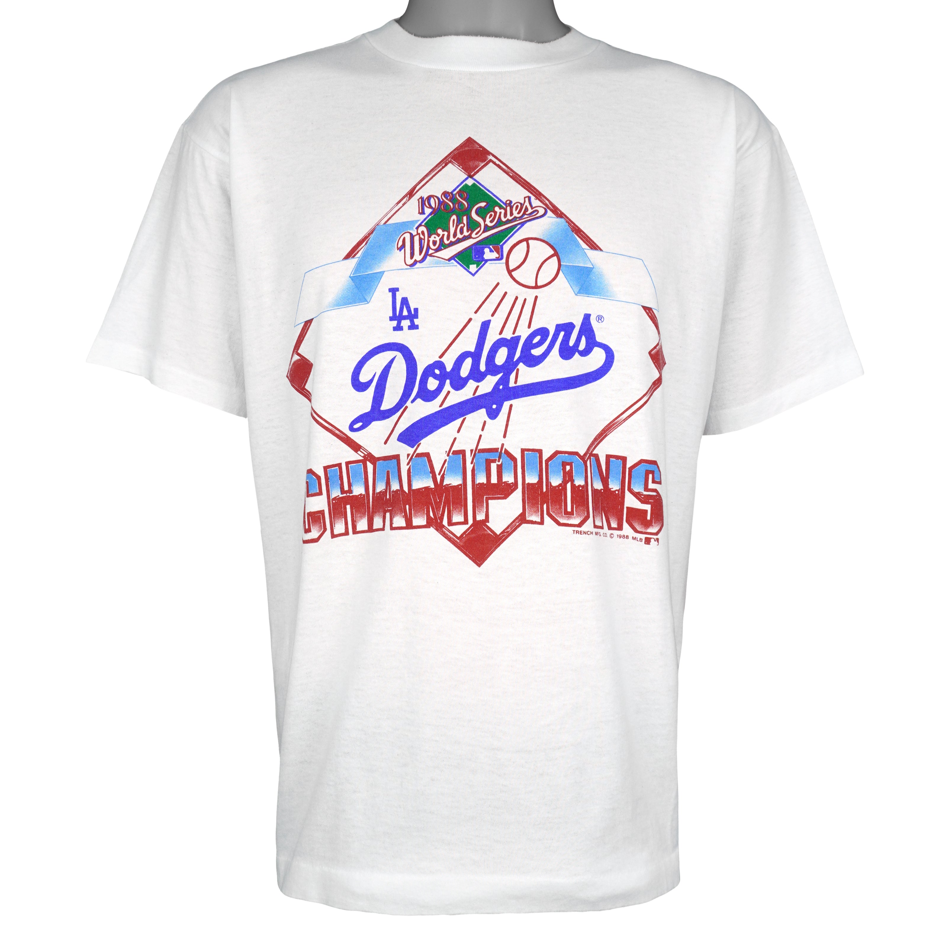 MLB - Los Angeles Dodgers World Series Champions T-Shirt 1988 X-Large Vintage Retro Baseball