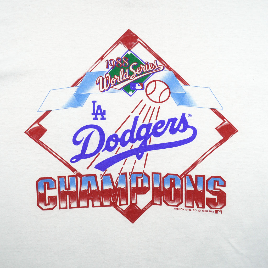 MLB - Los Angeles Dodgers World Series Champions T-Shirt 1988 X-Large Vintage Retro Baseball