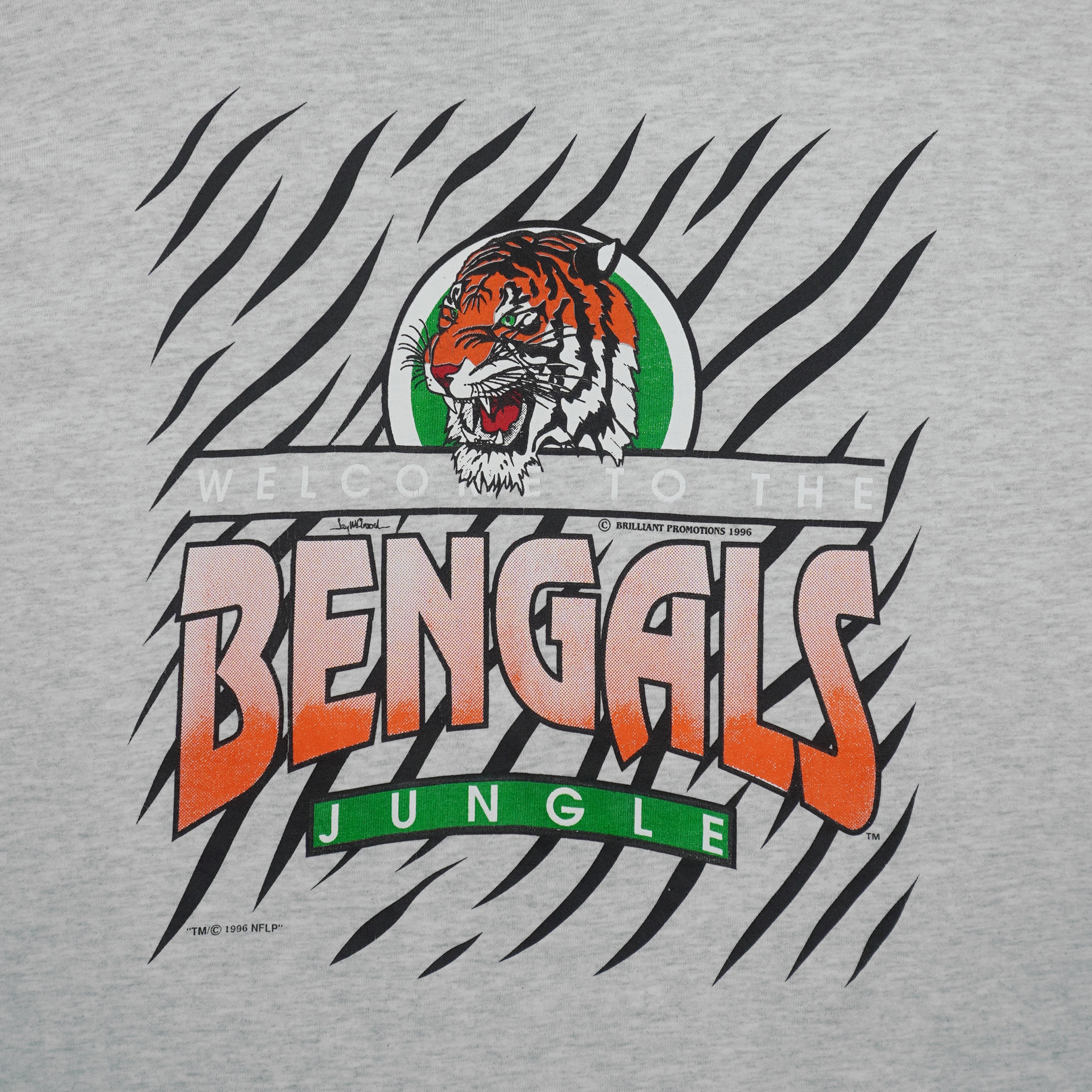 NFL - Cincinnati Bengals Welcome To The Jungle T-Shirt 1996 Large Vintage Retro Football