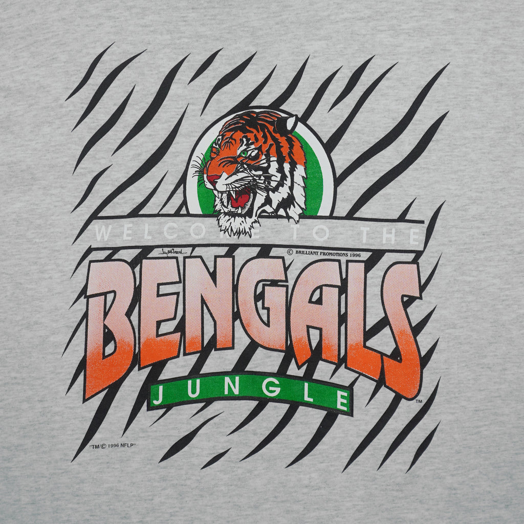 NFL - Cincinnati Bengals Welcome To The Jungle T-Shirt 1996 Large Vintage Retro Football