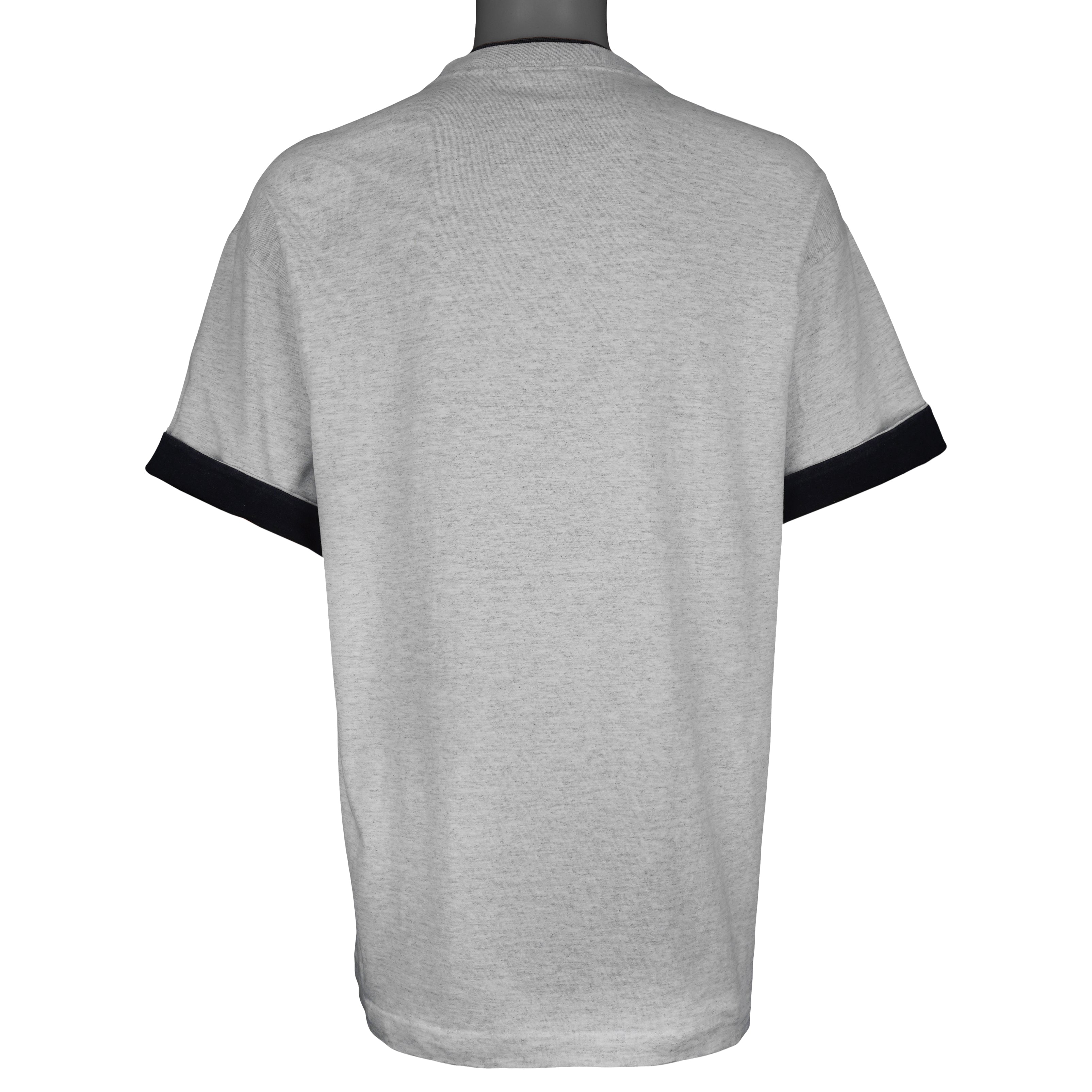 MLB (Trench) - Hickory Crawdads Baseball Roll Ups Sleeves T-Shirt 1994 X-Large Vintage Retro Baseball