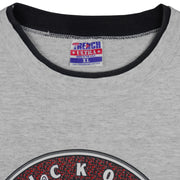MLB (Trench) - Hickory Crawdads Baseball Roll Ups Sleeves T-Shirt 1994 X-Large Vintage Retro Baseball
