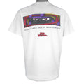 Vintage (No Fear) - You Can See It In His Eyes Hockey Goalie T-Shirt 1990s Large Vintage Retro