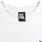 Vintage (No Fear) - You Can See It In His Eyes Hockey Goalie T-Shirt 1990s Large Vintage Retro