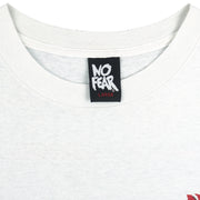 Vintage (No Fear) - You Can See It In His Eyes Hockey Goalie T-Shirt 1990s Large Vintage Retro